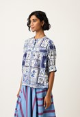 Nancybird Gwen Blouse - Lyon Tile