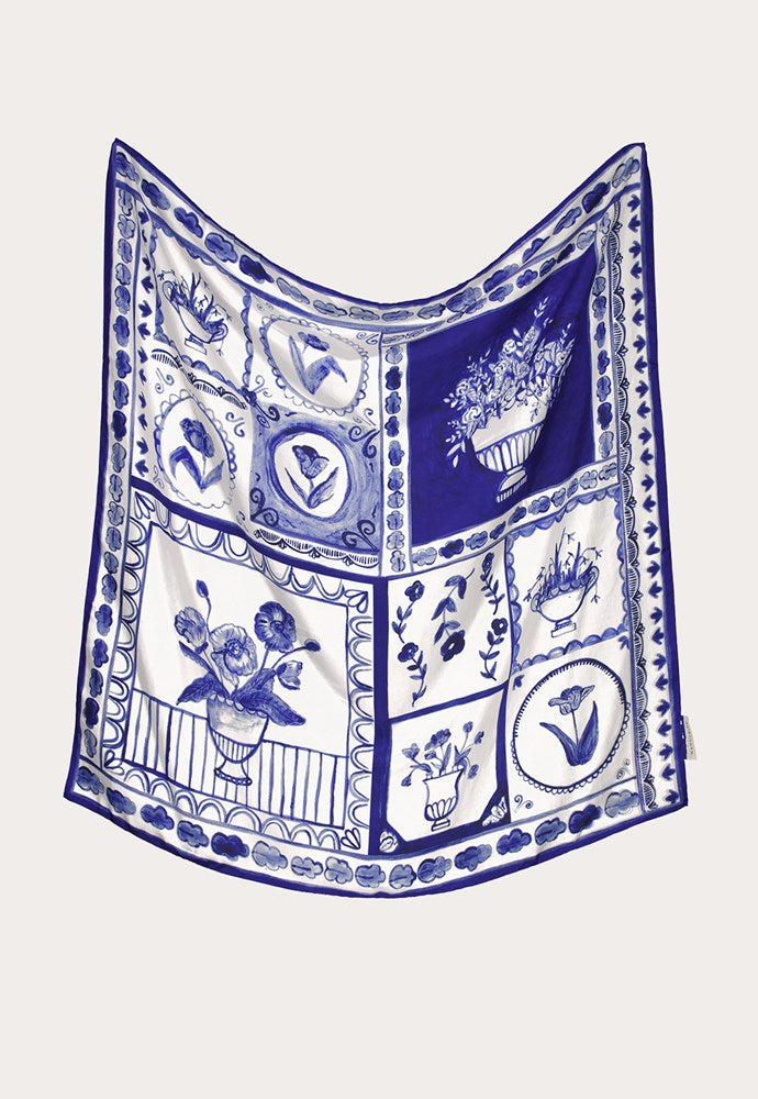 Nancybird Lyon Tile Silk Scarf