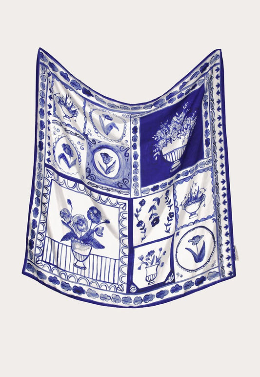 Nancybird Lyon Tile Silk Scarf