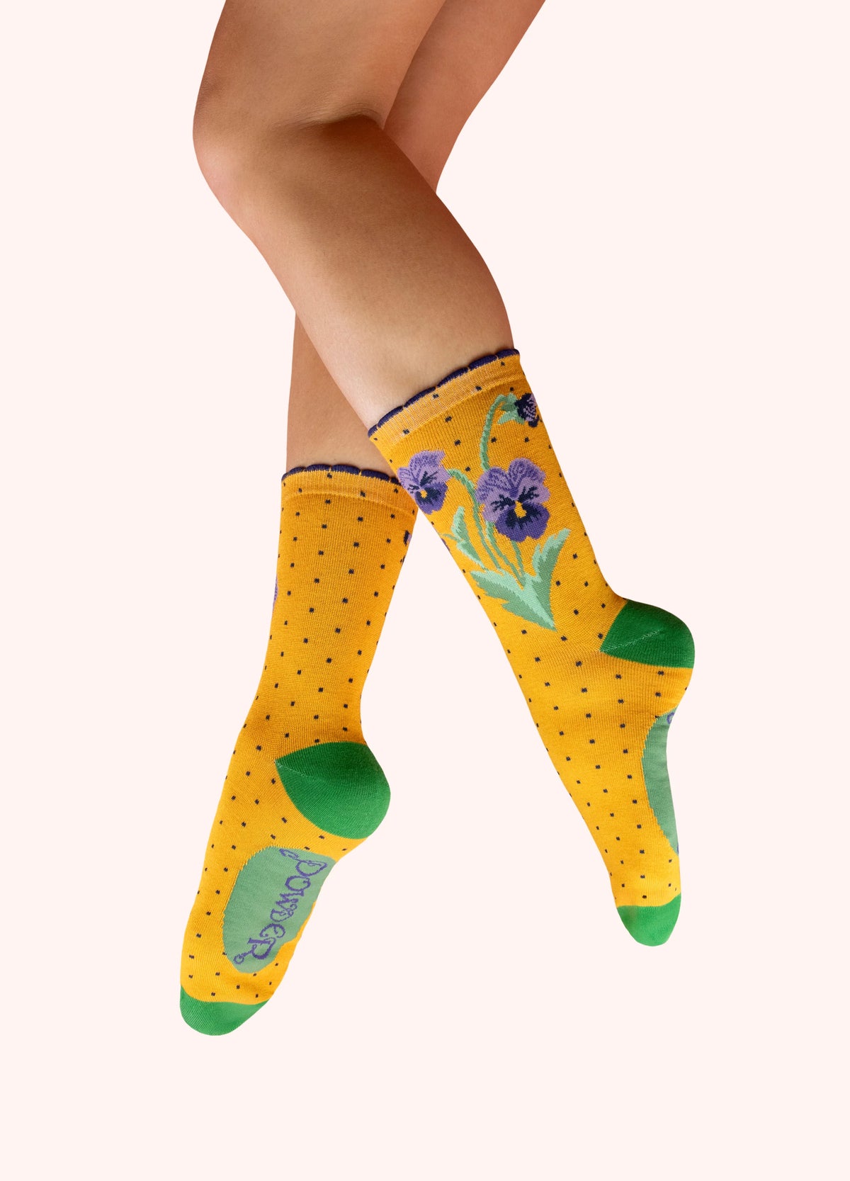 POWDER Ankle Socks - Perfect Pansies