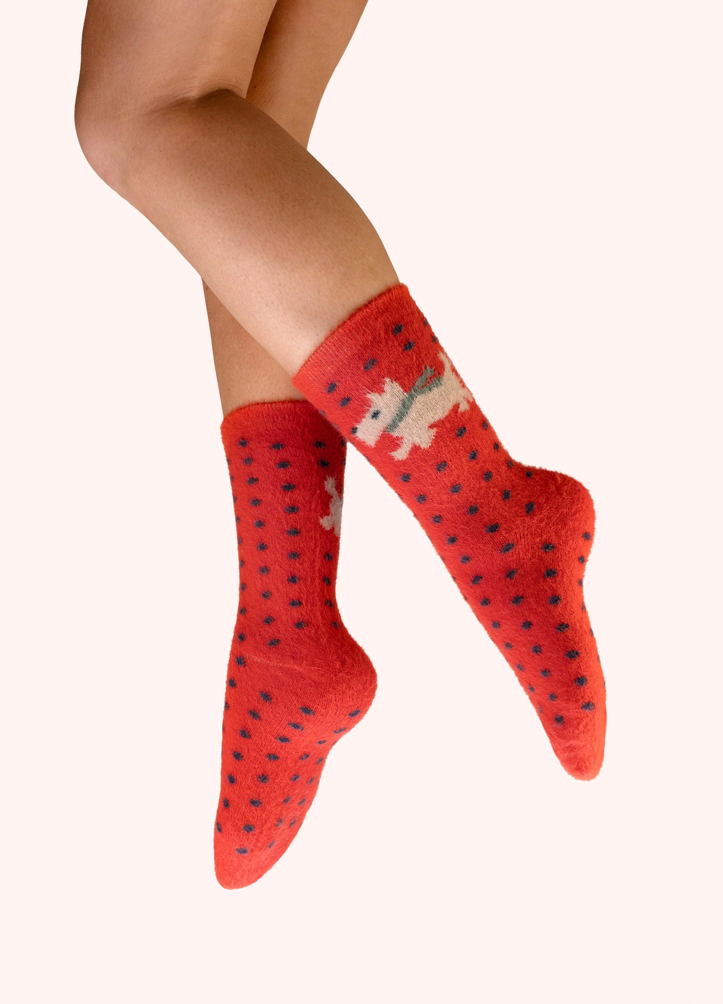 POWDER Fuzzy Socks - Woolly Westie