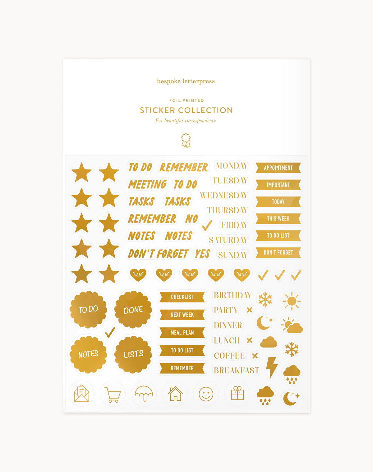 Bespoke Sticker Collection - Planning Icons
