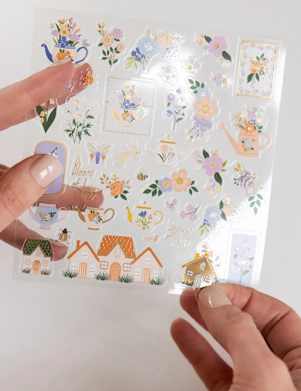 Bespoke Letterpress - Blushing Spring Sticker Sheet