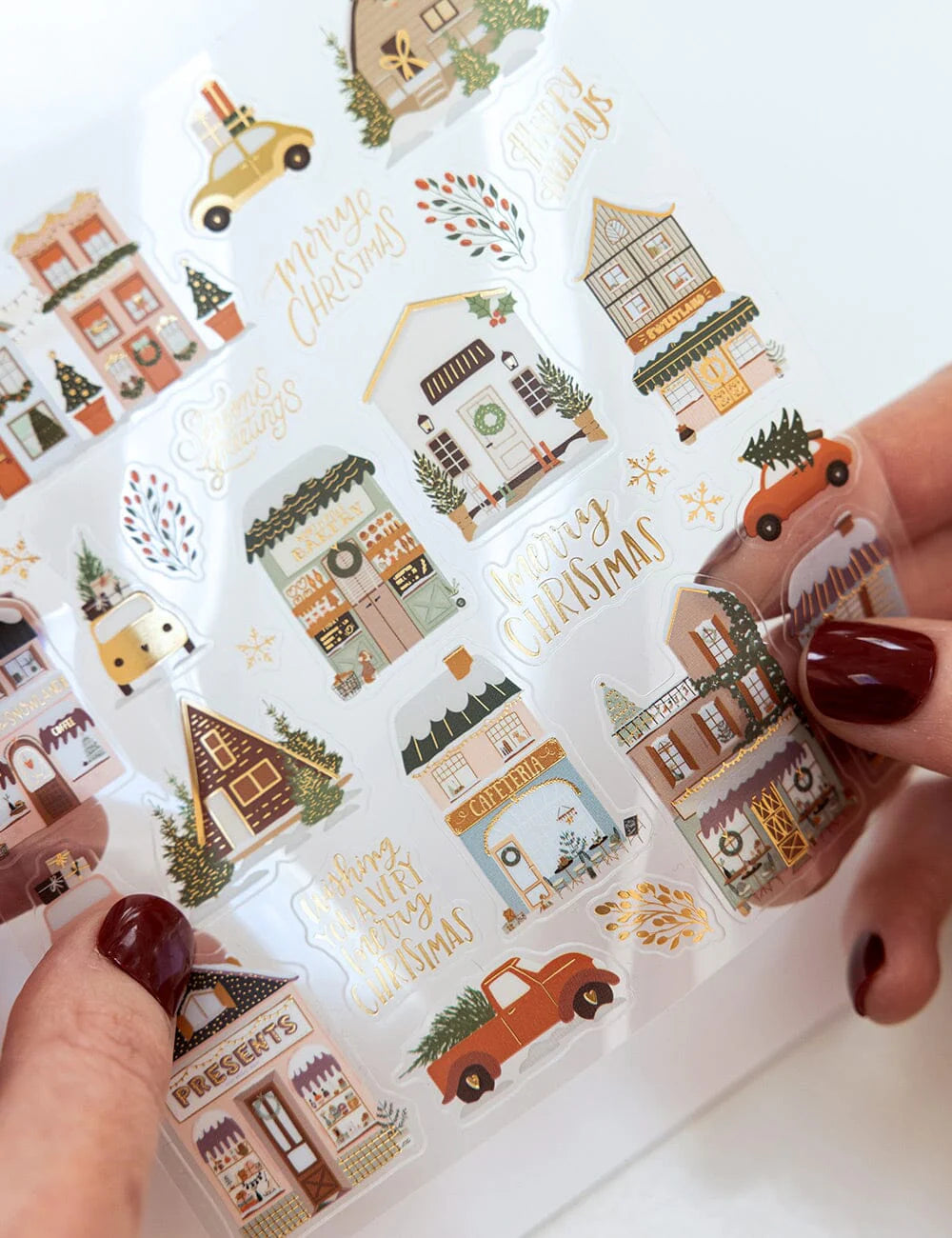Bespoke Sticker Collection - Christmas Houses