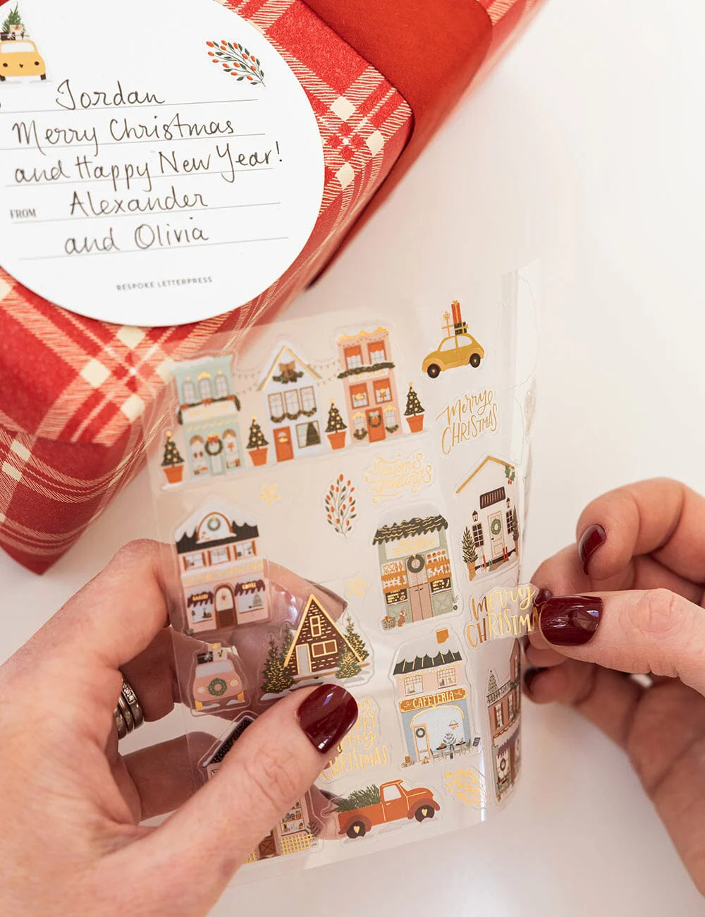 Bespoke Sticker Collection - Christmas Houses