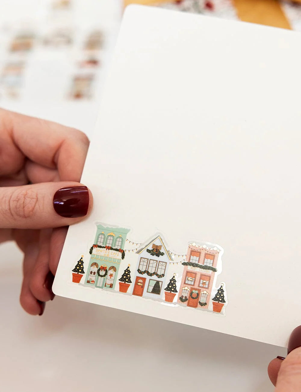 Bespoke Sticker Collection - Christmas Houses
