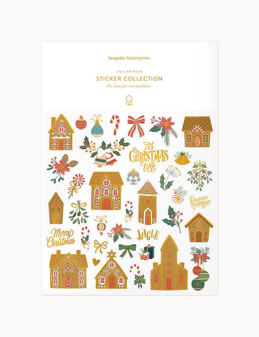 Bespoke Sticker Collection - Gingerbread Houses
