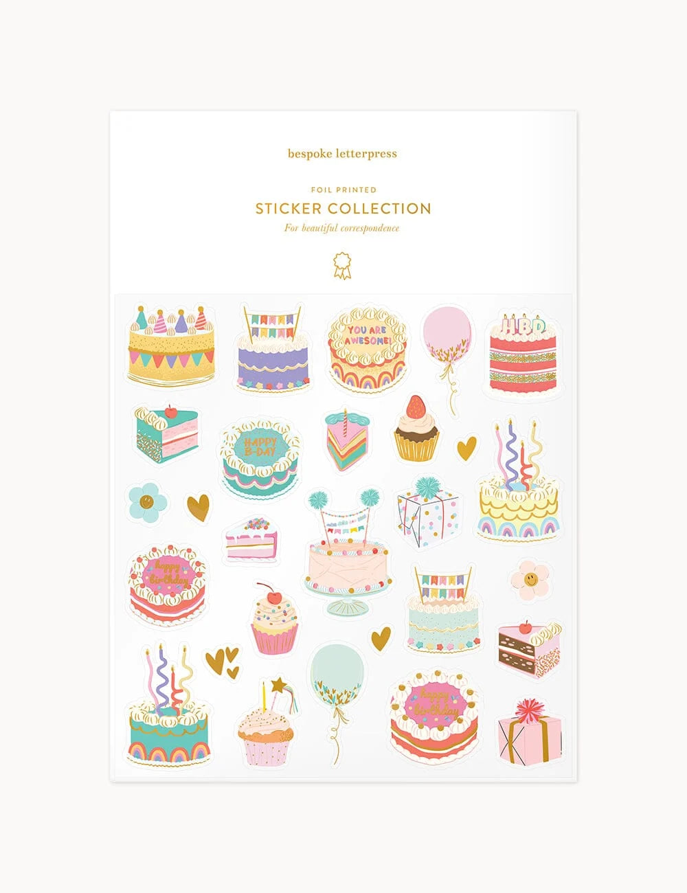 Bespoke Sticker Collection - Birthday Cake