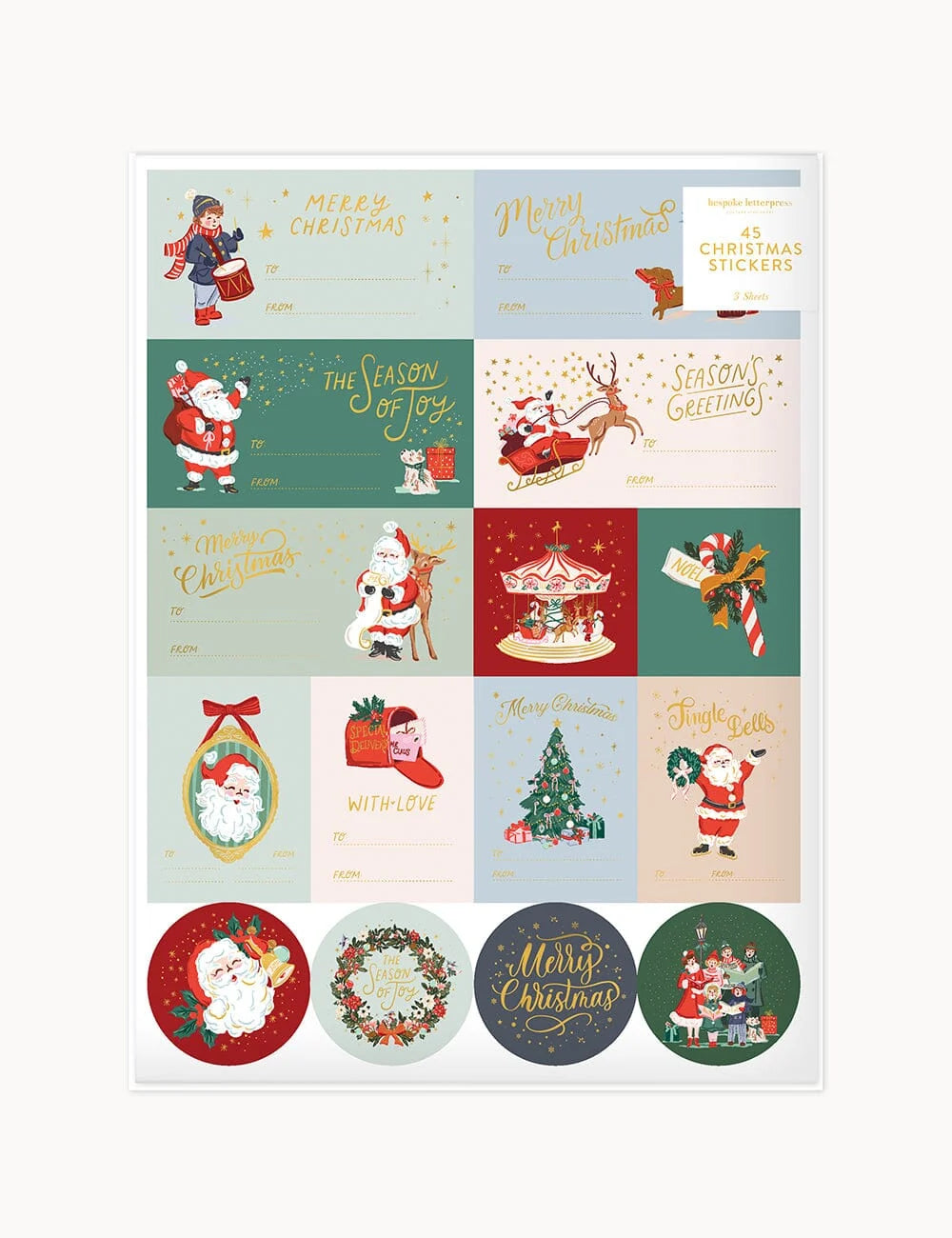 Christmas Santas Sticker Pack