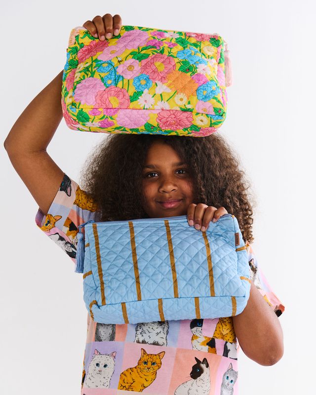 Kip and Co Quilted Toiletry Purse - Follow the Sun