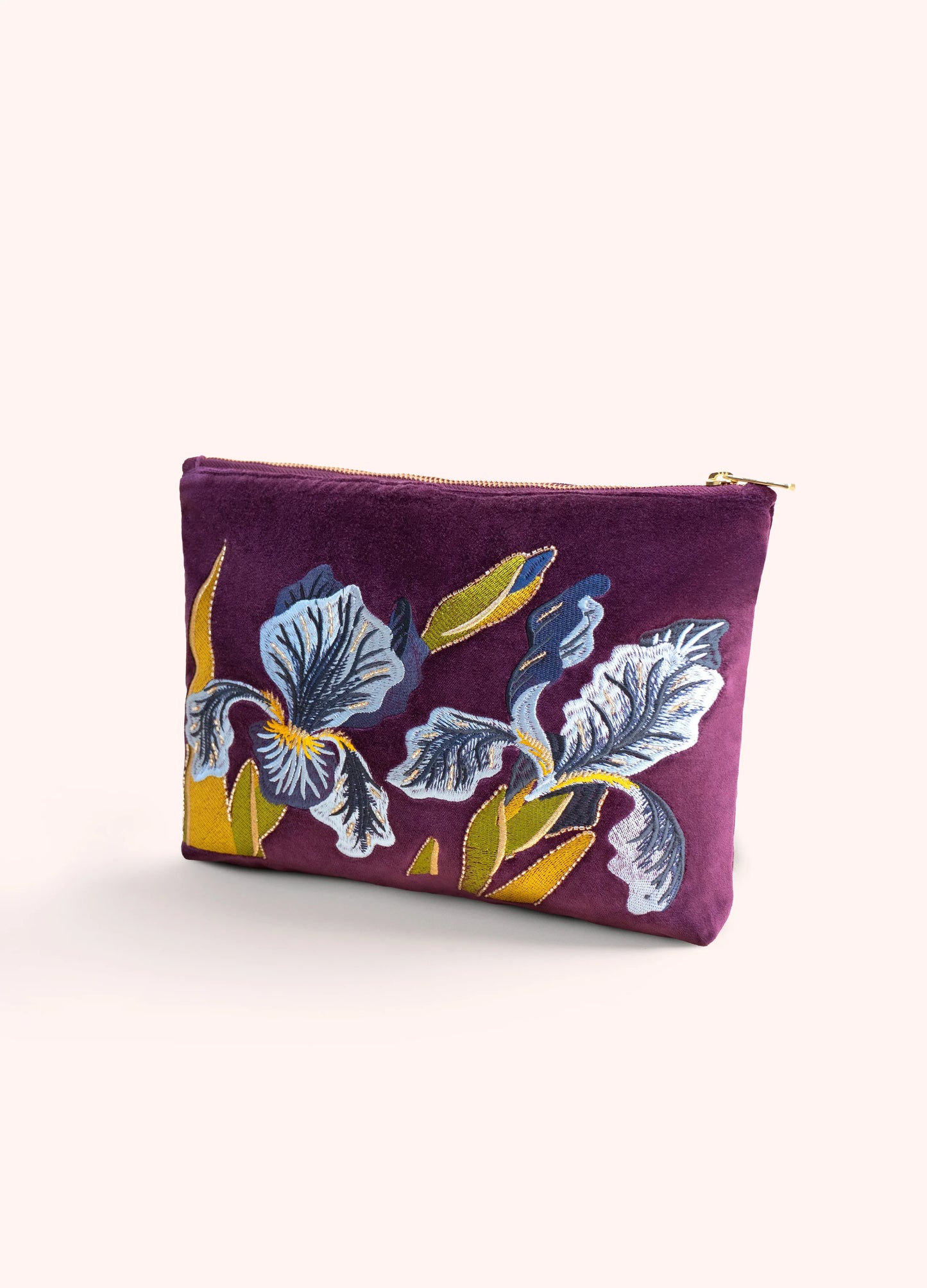 POWDER Iris Velvet Zip Pouch