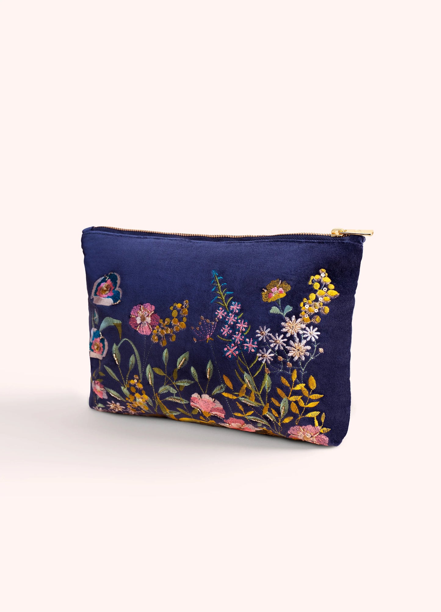 POWDER Hedgerow Velvet Zip Pouch