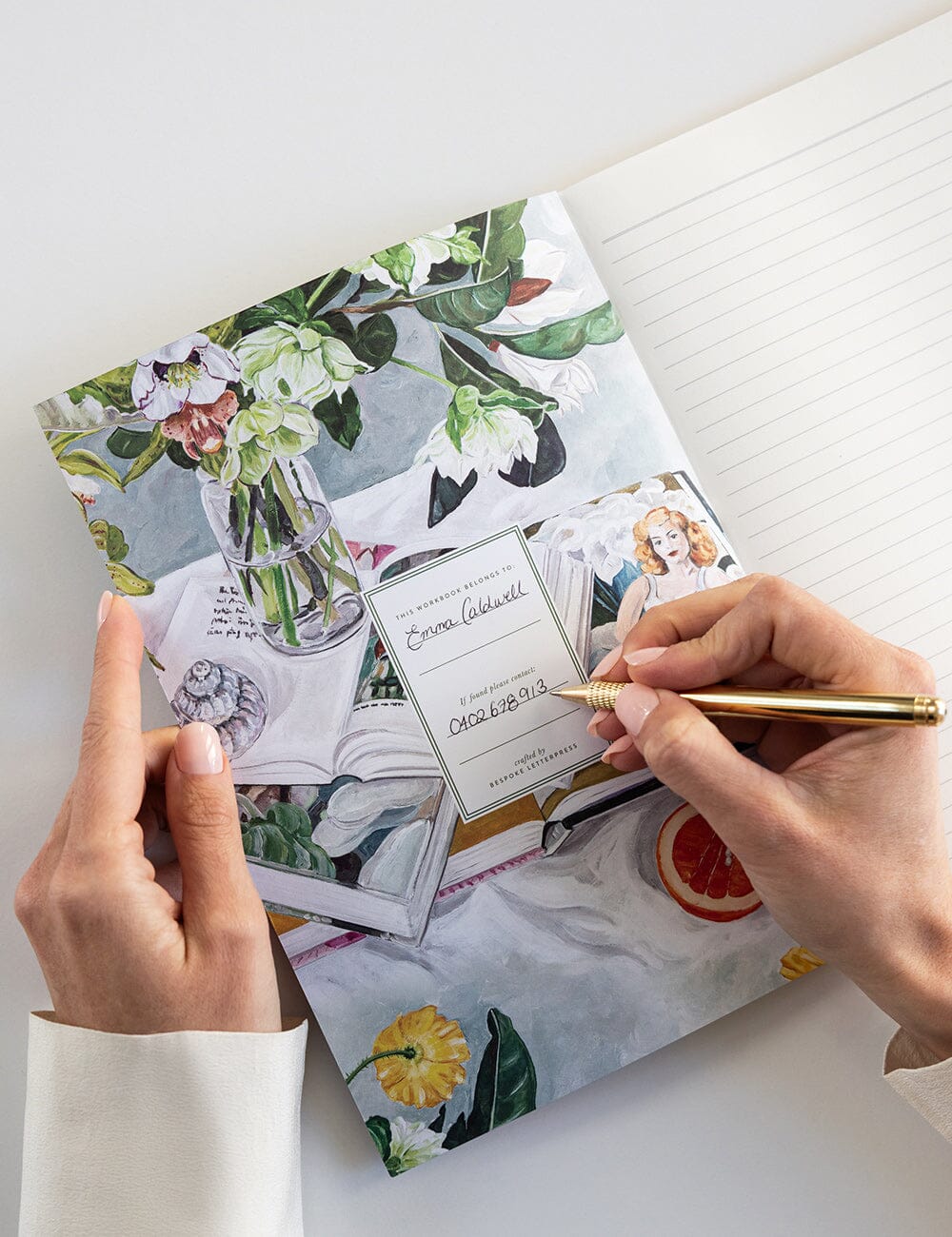 Bespoke Letterpress - August Blooms Workbook