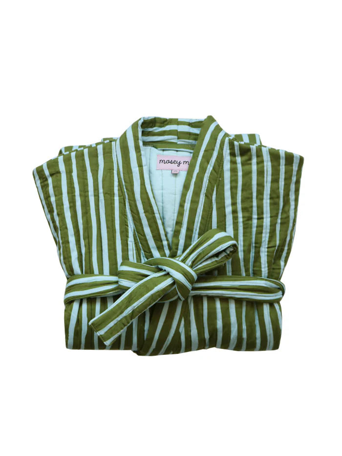 Mosey Me Strokes Quilted Robe