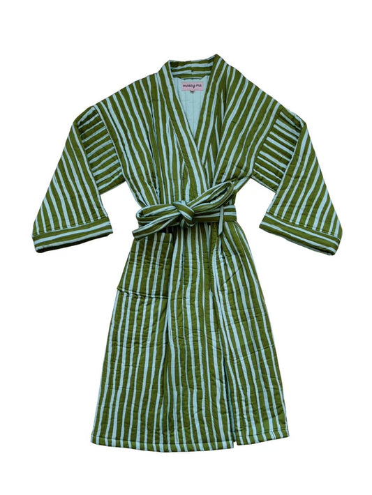 Mosey Me Strokes Quilted Robe