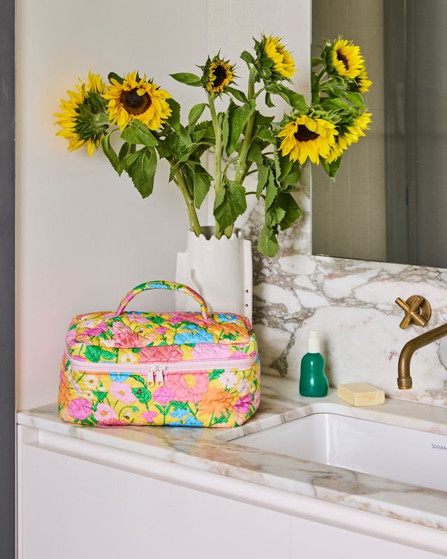 Kip and Co Quilted Toiletry Case - Follow the Sun