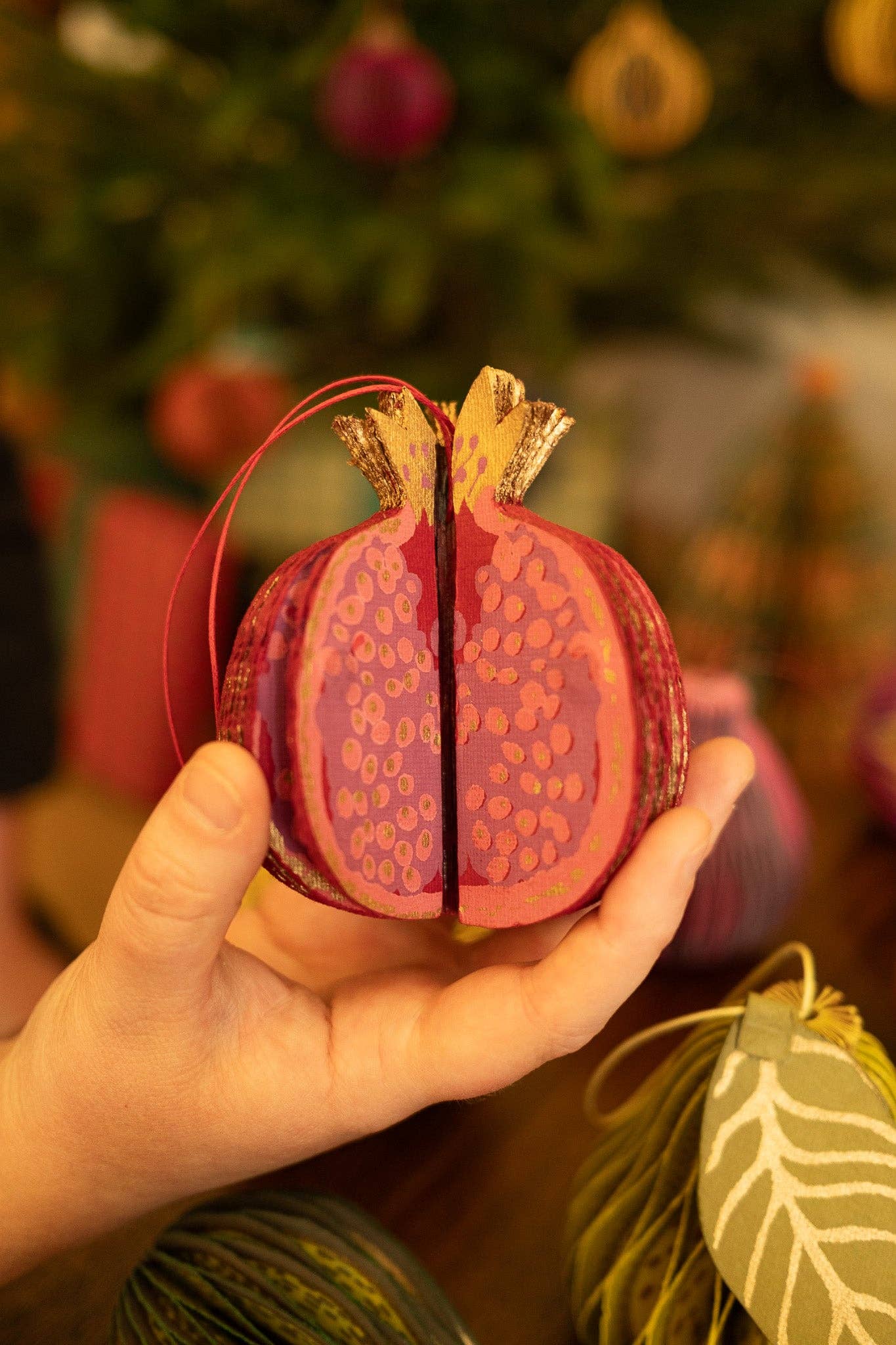 Pomegranate Honeycomb Decoration