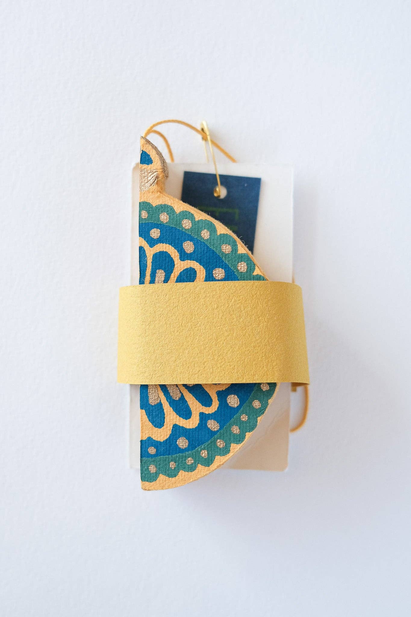 Yellow Bauble Honeycomb Decoration