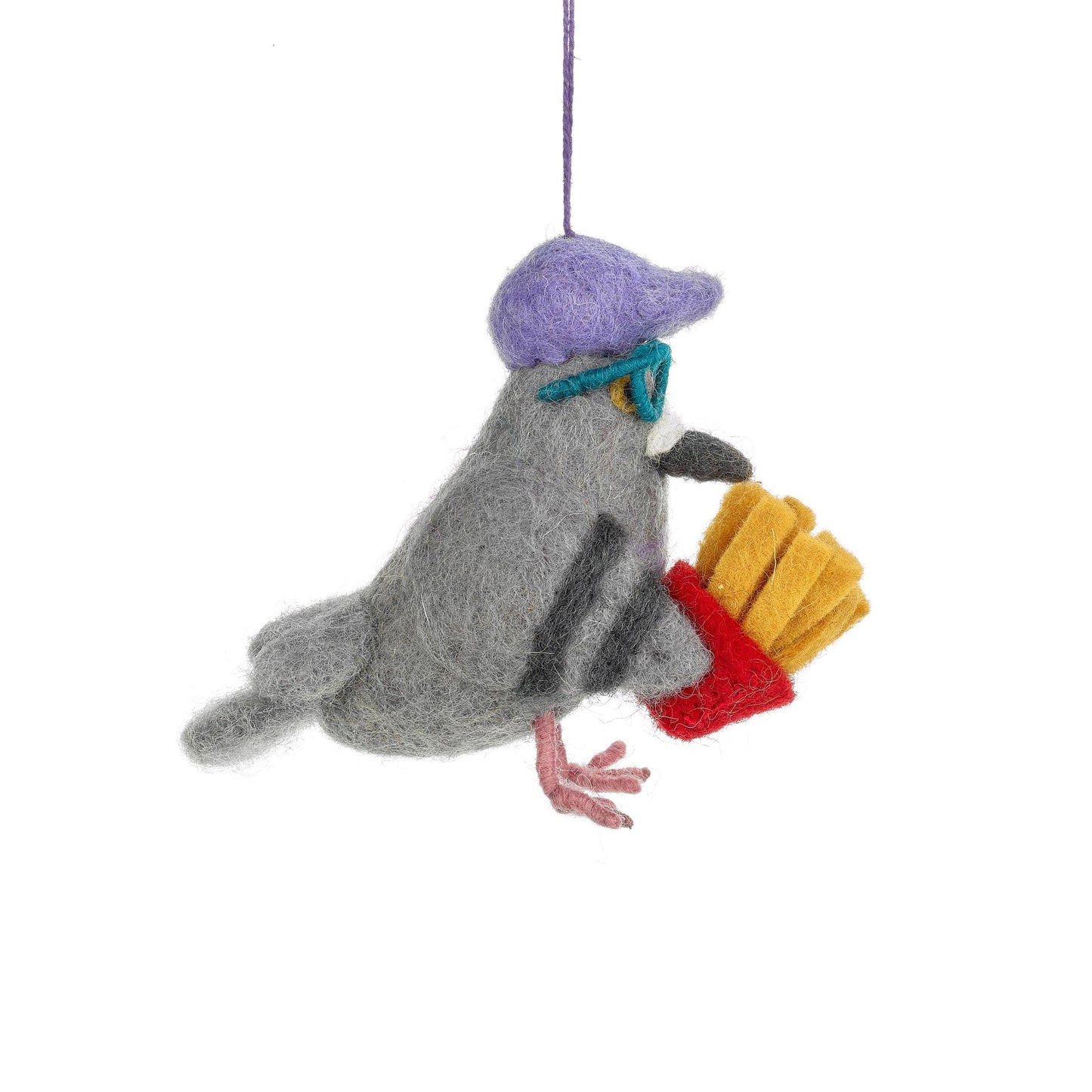 Handmade Felt McPigeon Hanging Decoration
