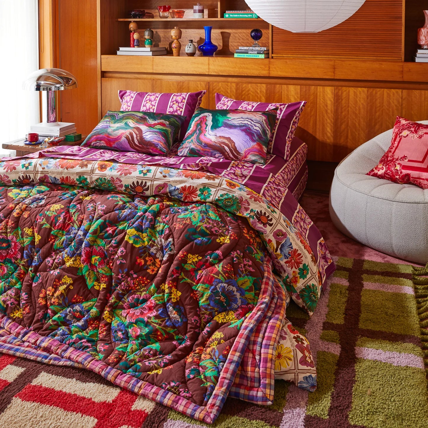 Sage x Clare Stela Quilted Cotton Bedcover