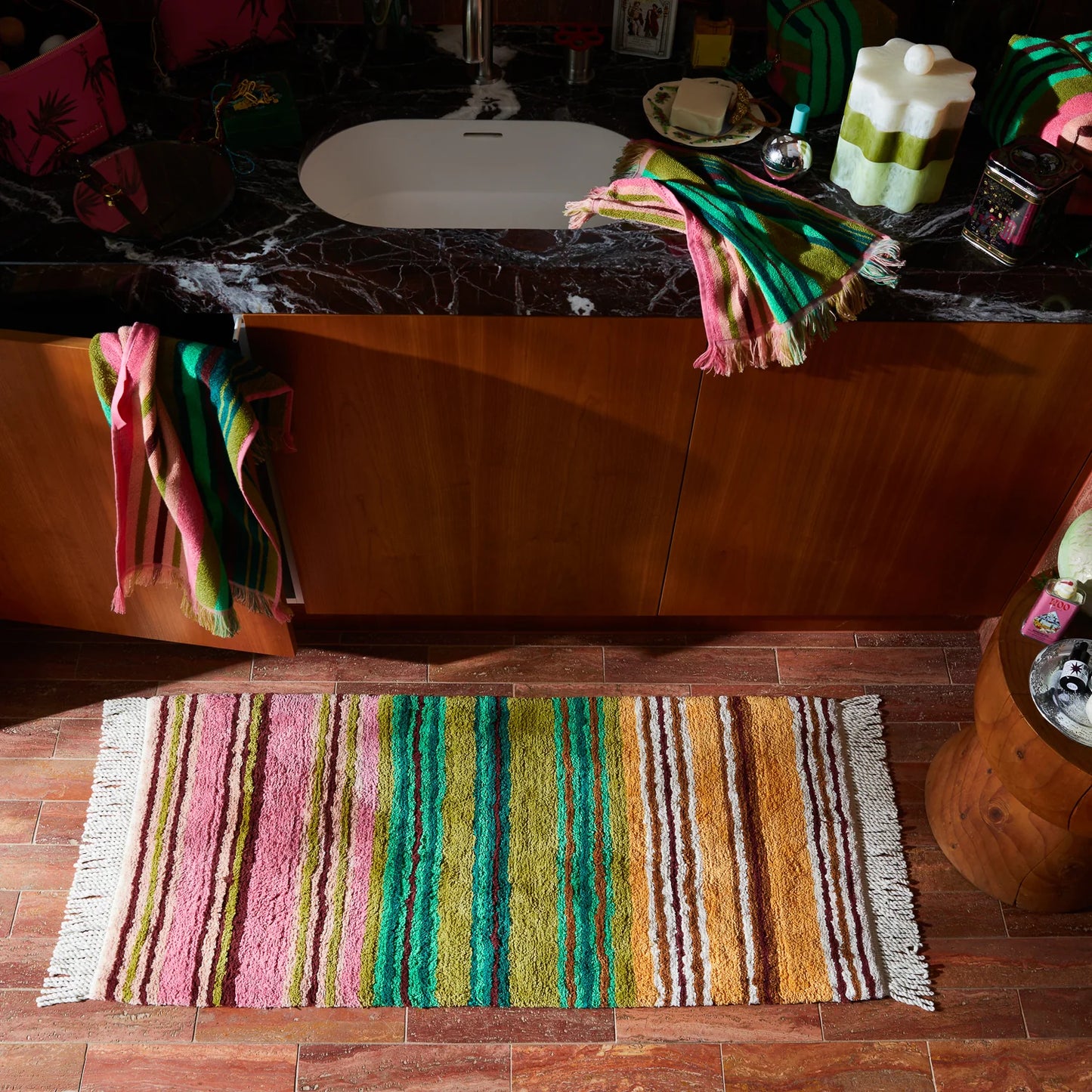 Sage and Clare Nicolette Bath Runner
