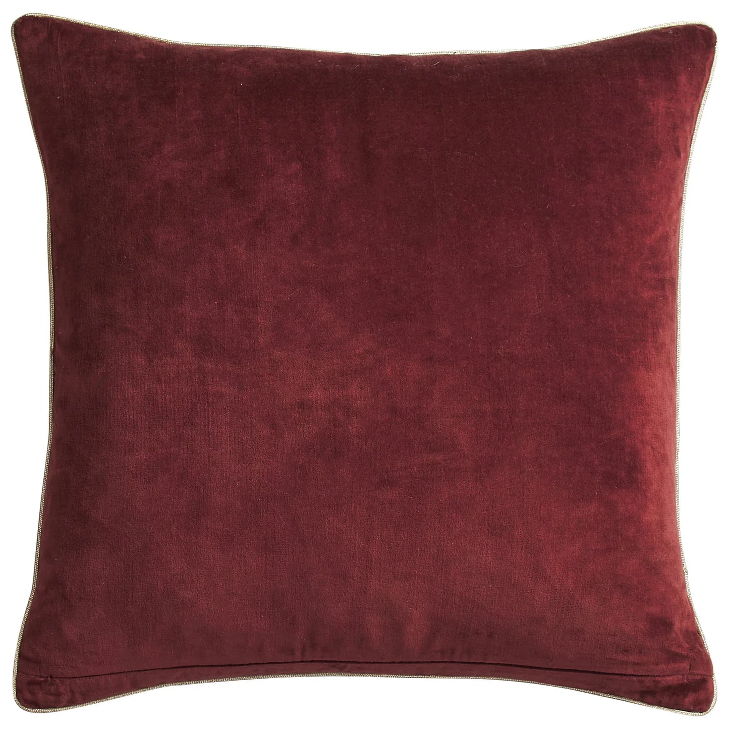 Ines Velvet Cushion - Burnt Sienna