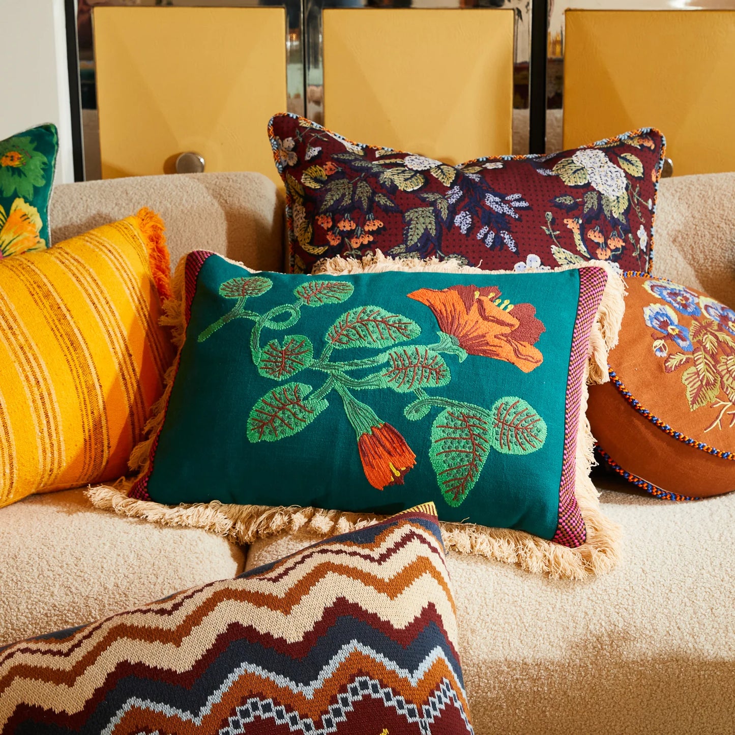 Maria Embroidered Cushion