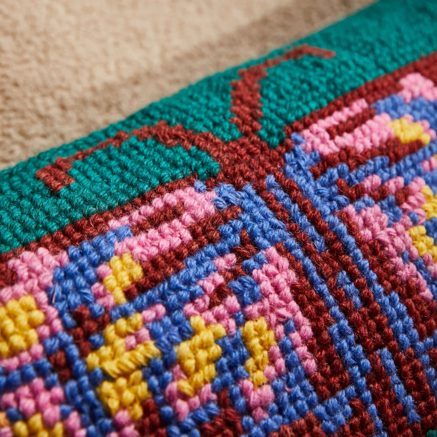Emelia Cross Stitch Cushion