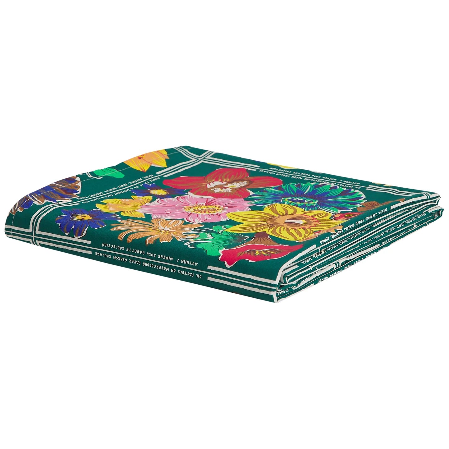 Ines Cotton Flat Sheet - Verdant
