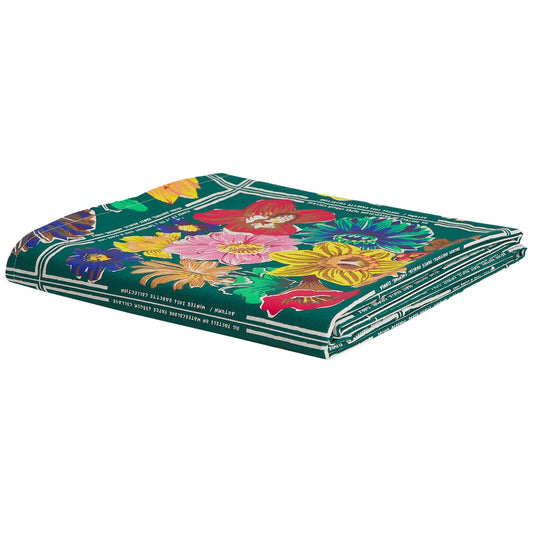 Ines Cotton Flat Sheet - Verdant