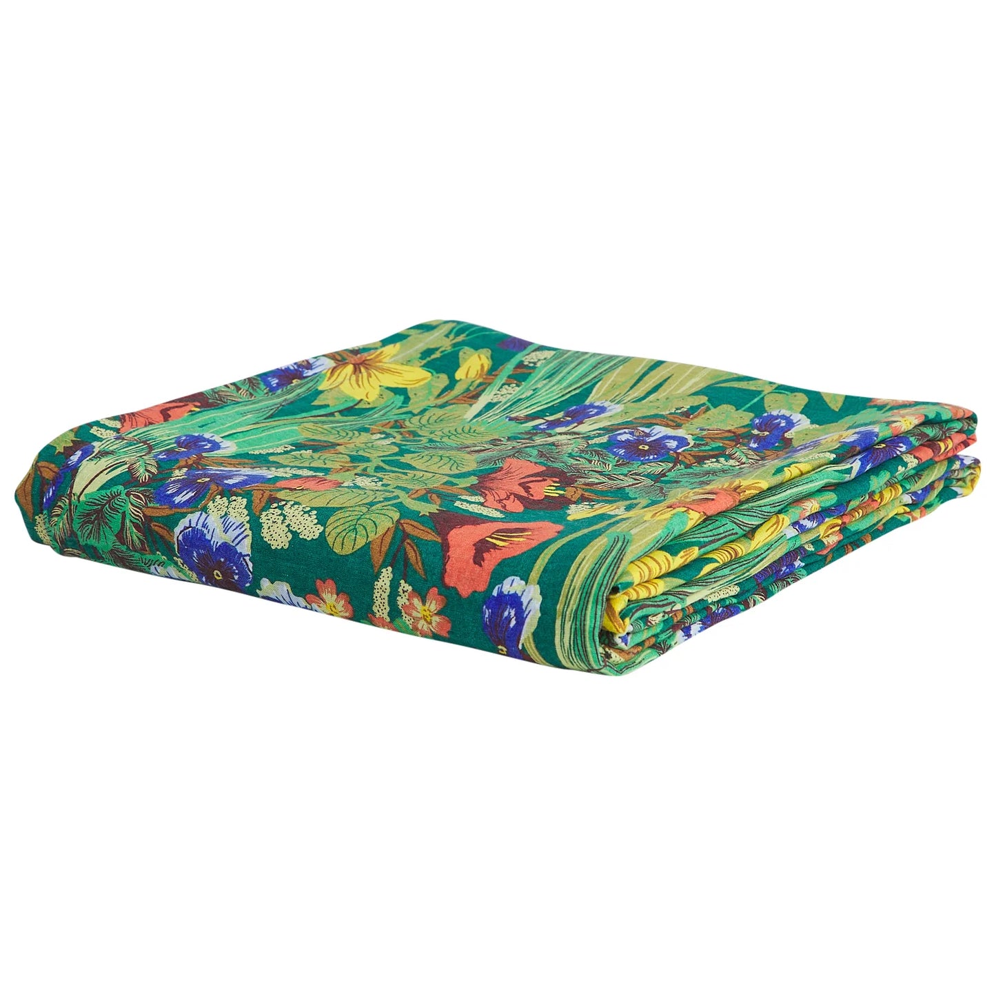 Sage x Clare - Babette Linen Flat Sheet - Verdant