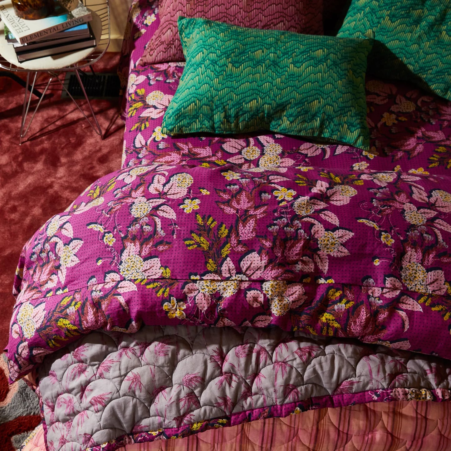 Sage and Clare Heidi Fitted Sheets - Mulberry