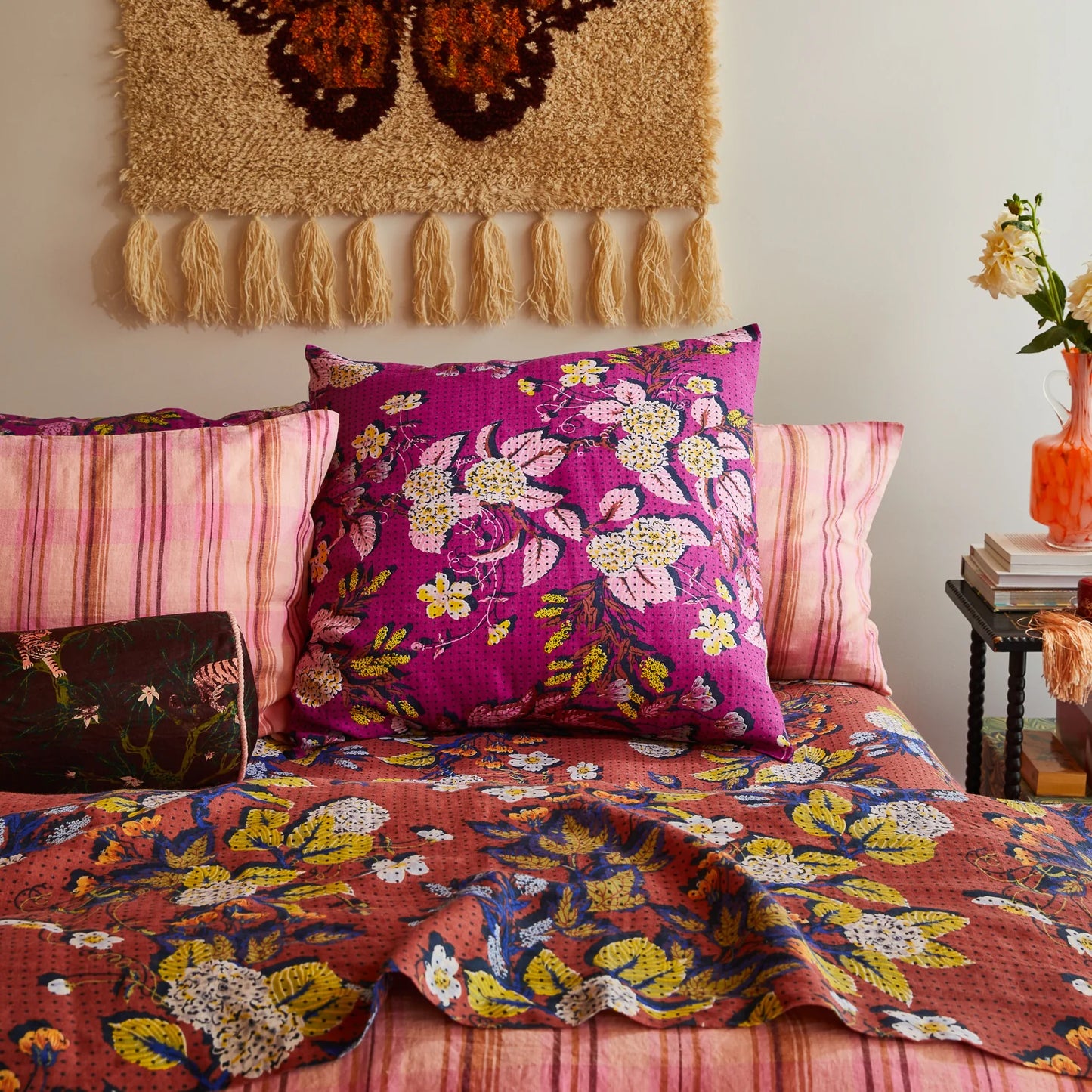 Sage and Clare Heidi European Pillowcases - Mulberry