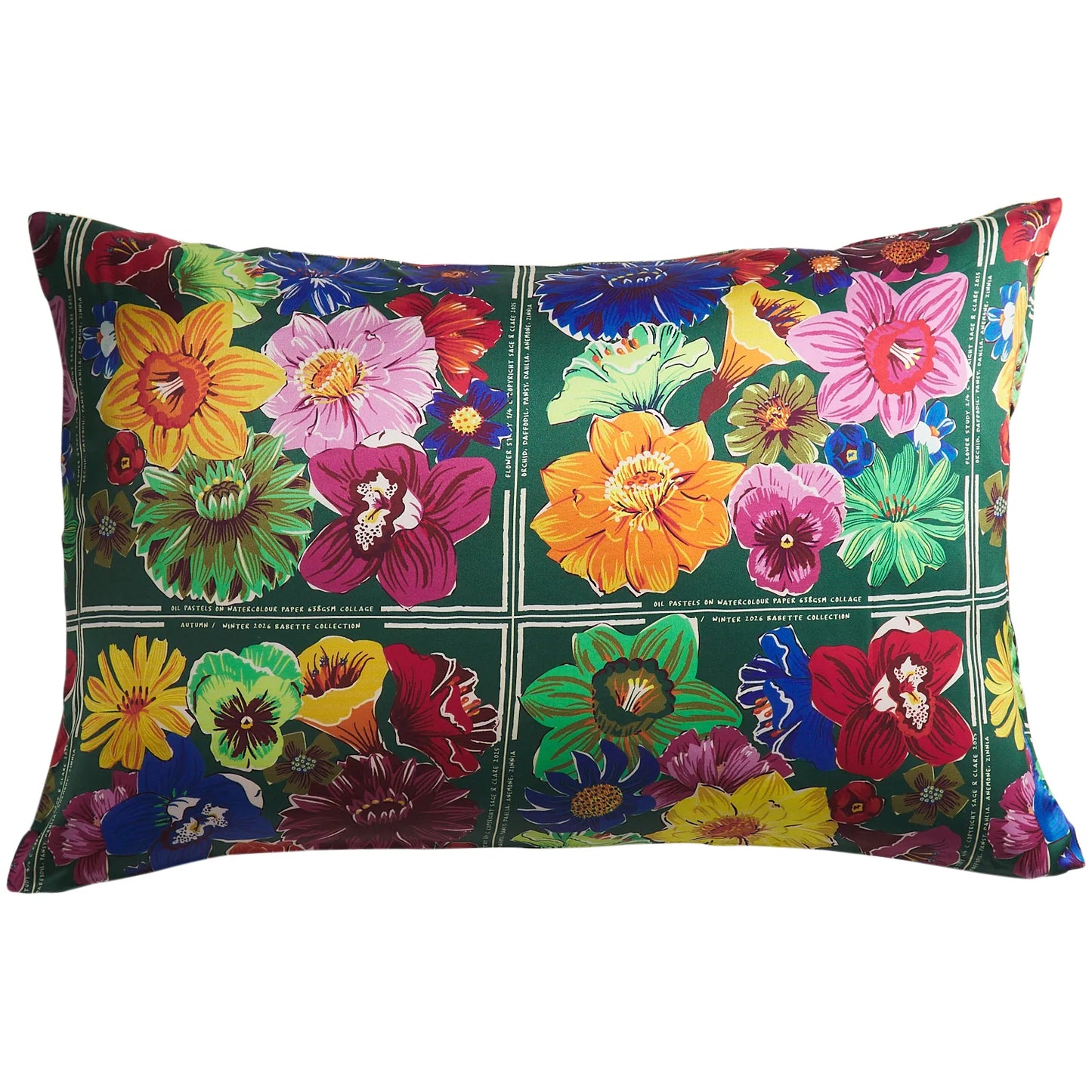 Ines Silk Pillowcase - Verdant