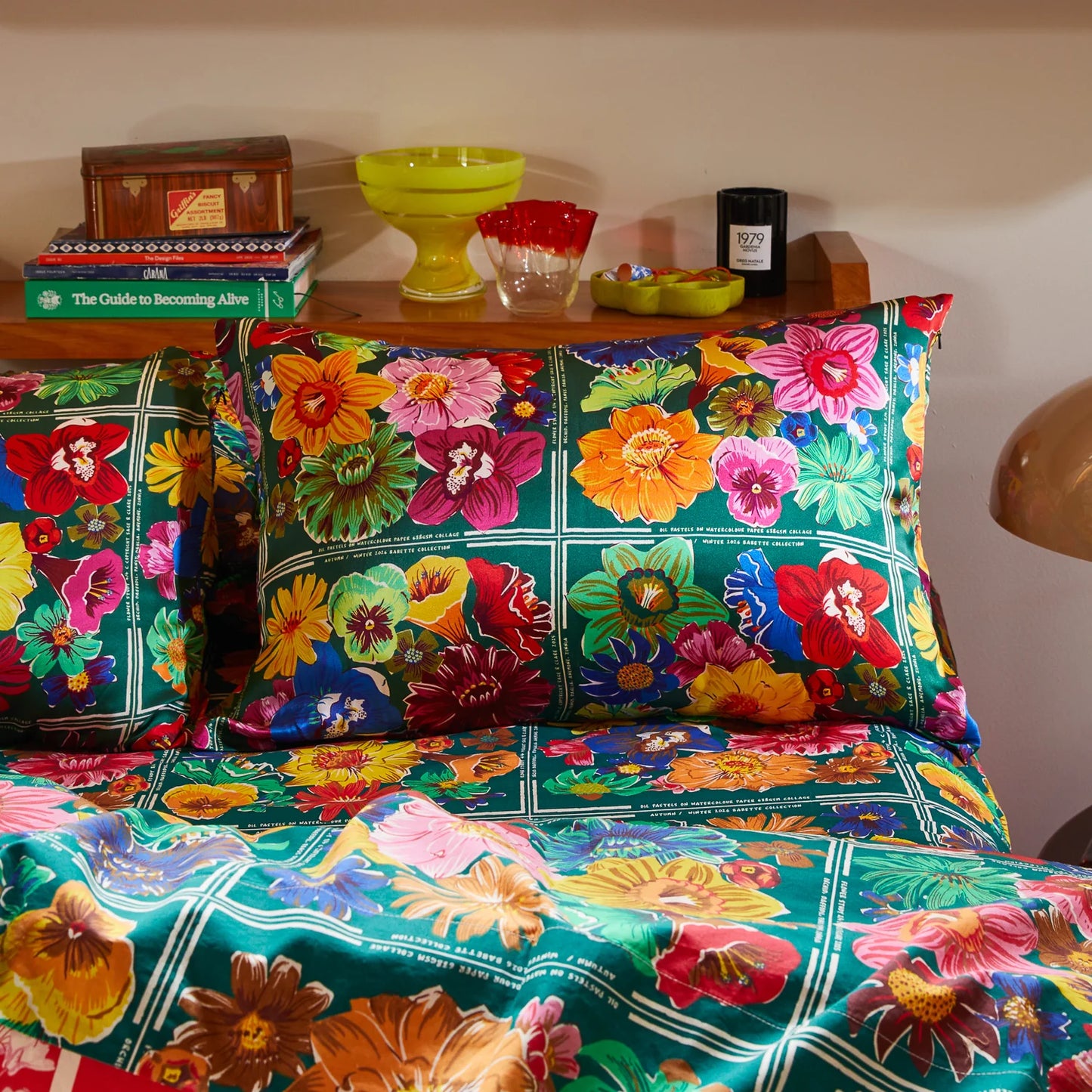 Ines Cotton Flat Sheet - Verdant