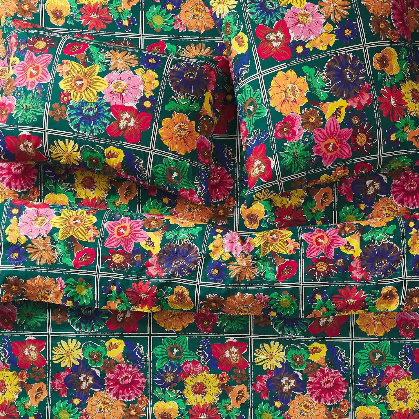 Ines Cotton Flat Sheet - Verdant