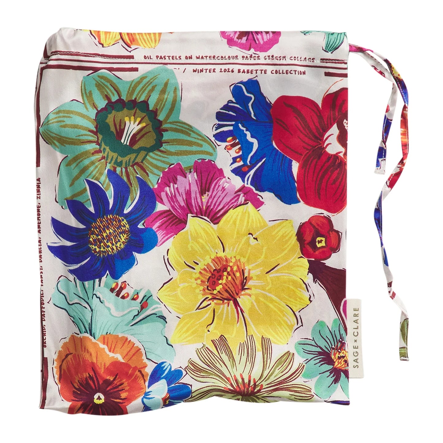 Ines Silk Pillowcase - Porcelain