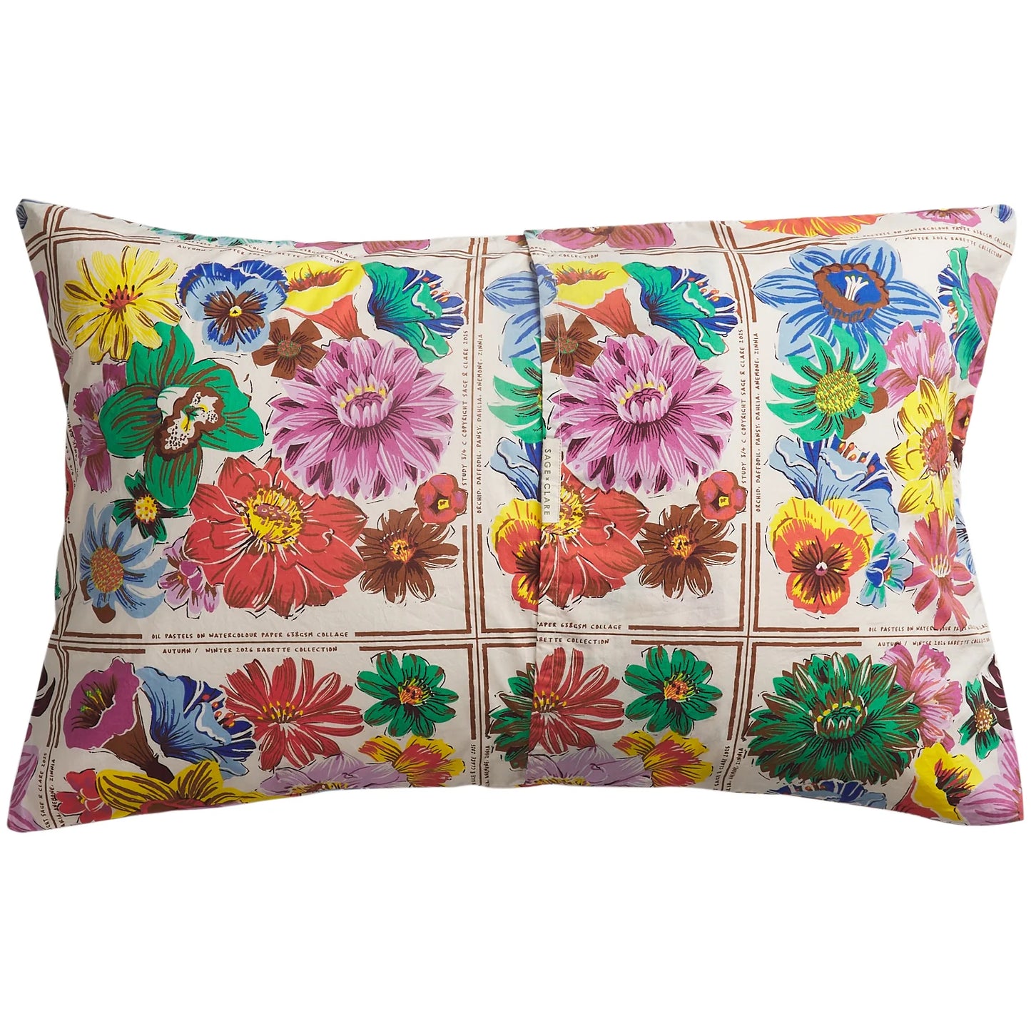 Ines Cotton Pillowcase set - Porcelain