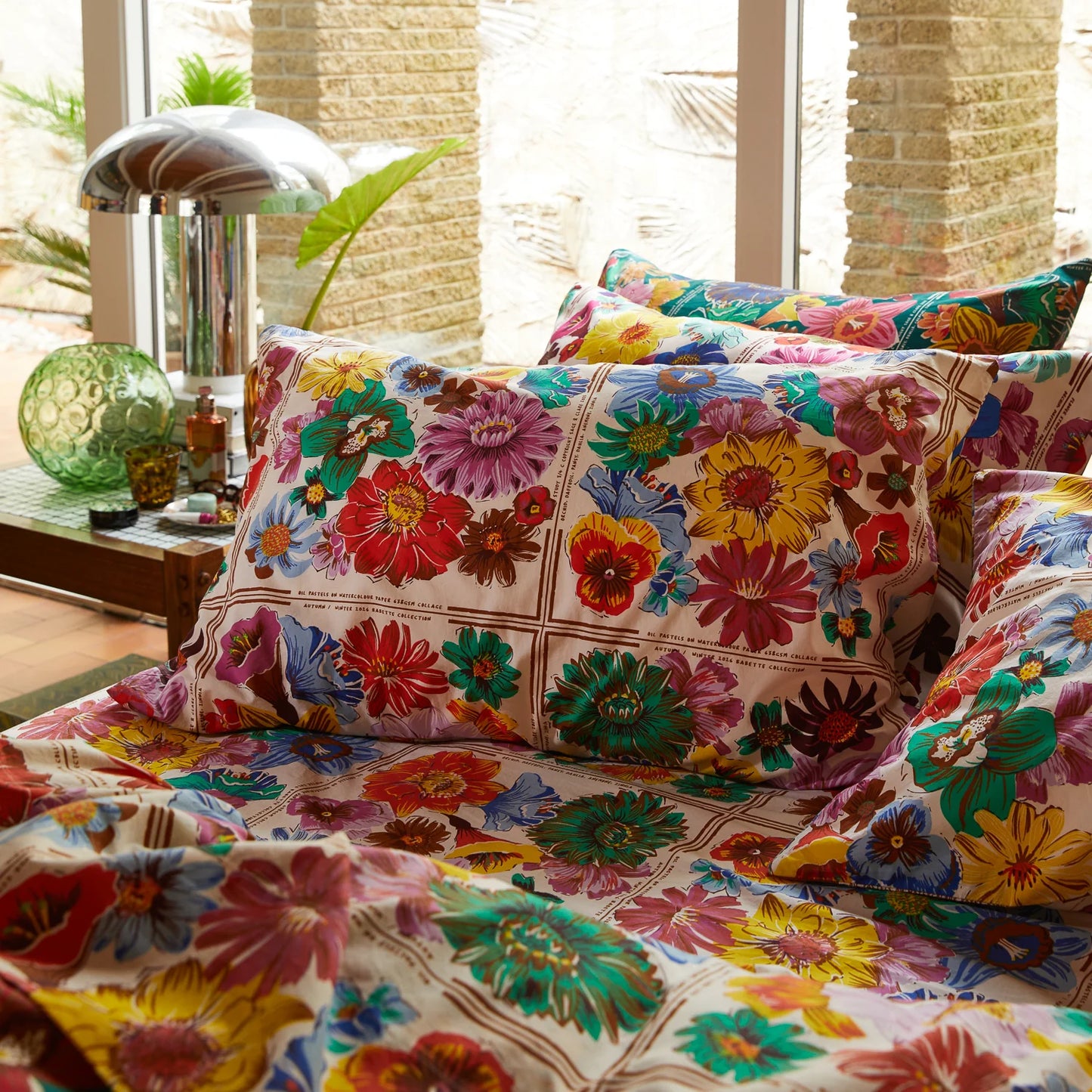 Ines Cotton Pillowcase set - Porcelain