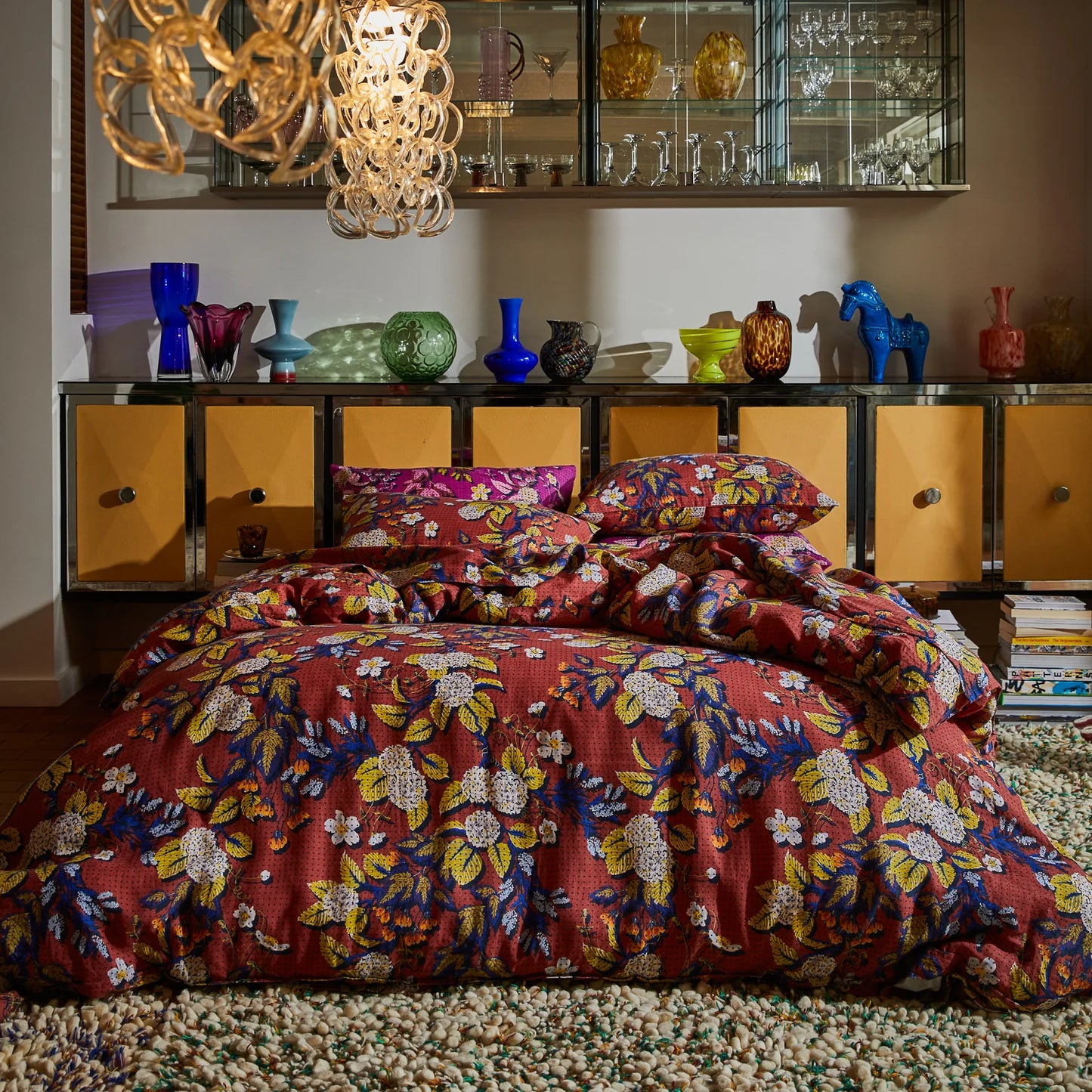 Sage and Clare Heidi Standard Pillowcases - Burnt Sienna