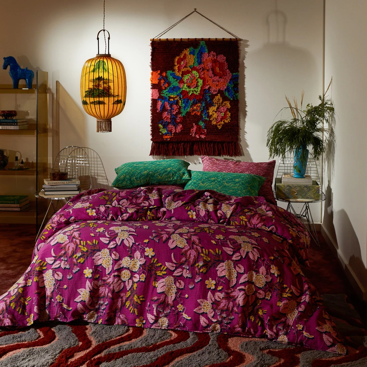 Sage and Clare Heidi Quilt Cover - Mulberry