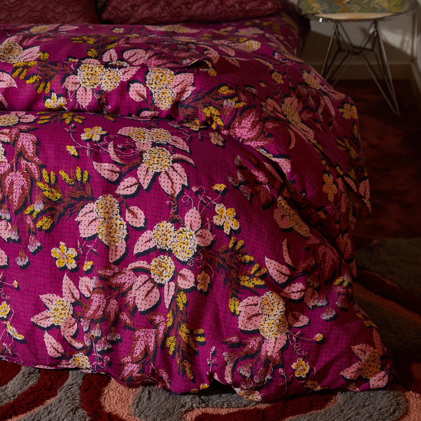 Sage and Clare Heidi Quilt Cover - Mulberry