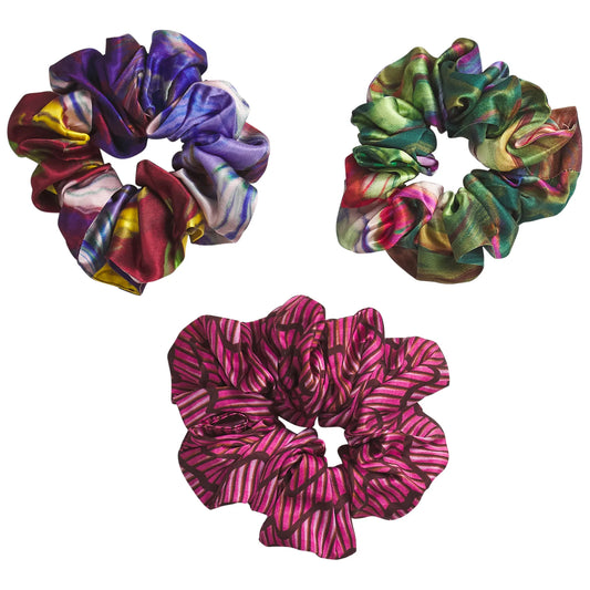 Sage and Clare Zoi Silk Scrunchie Set