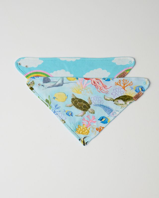 Kip and Co Baby Dribble Bib Set - Beach Baby