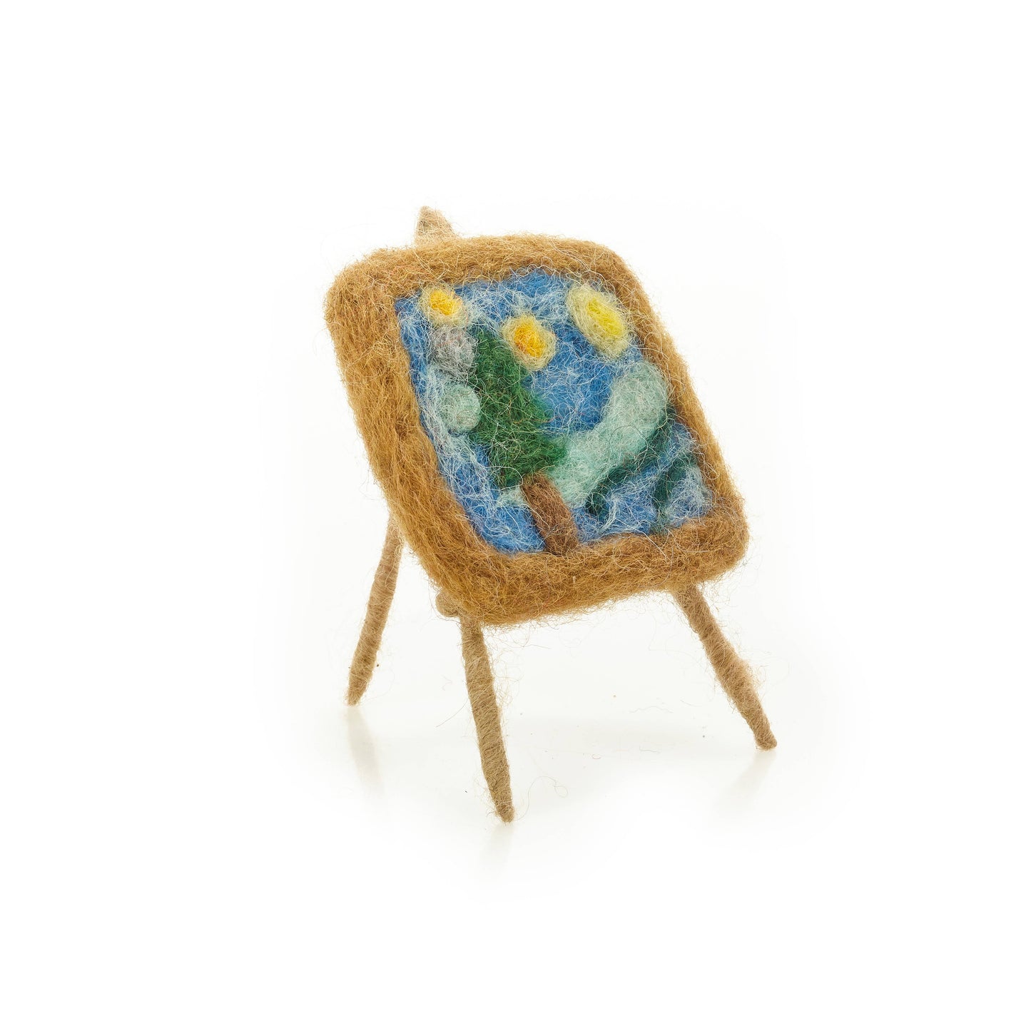 Handmade Felt Marevellous Masterpieces Art Decoration: Starry Night