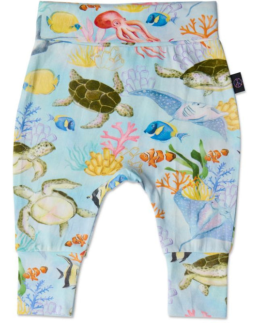 Kip and Co Drop Baby Crotch Pants - Reef Life