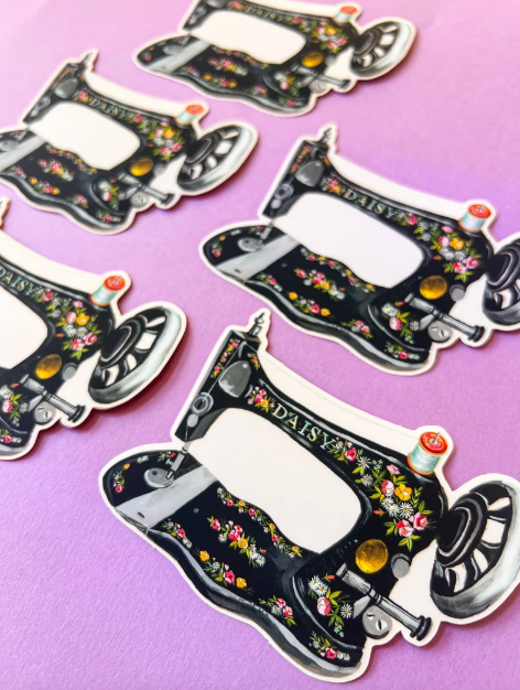 Katie Daisy ‘Vintage Sewing Machine’ Sticker