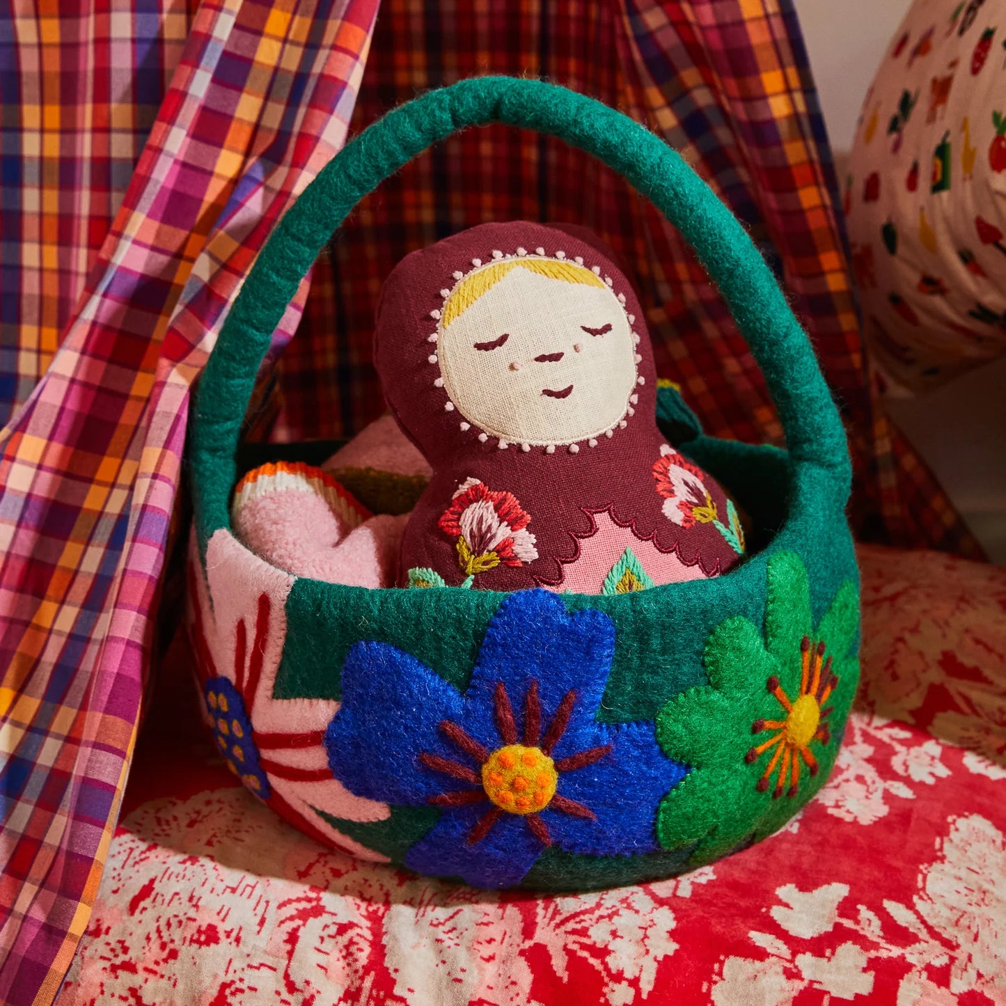 Sage x Clare Emmi Felt Basket
