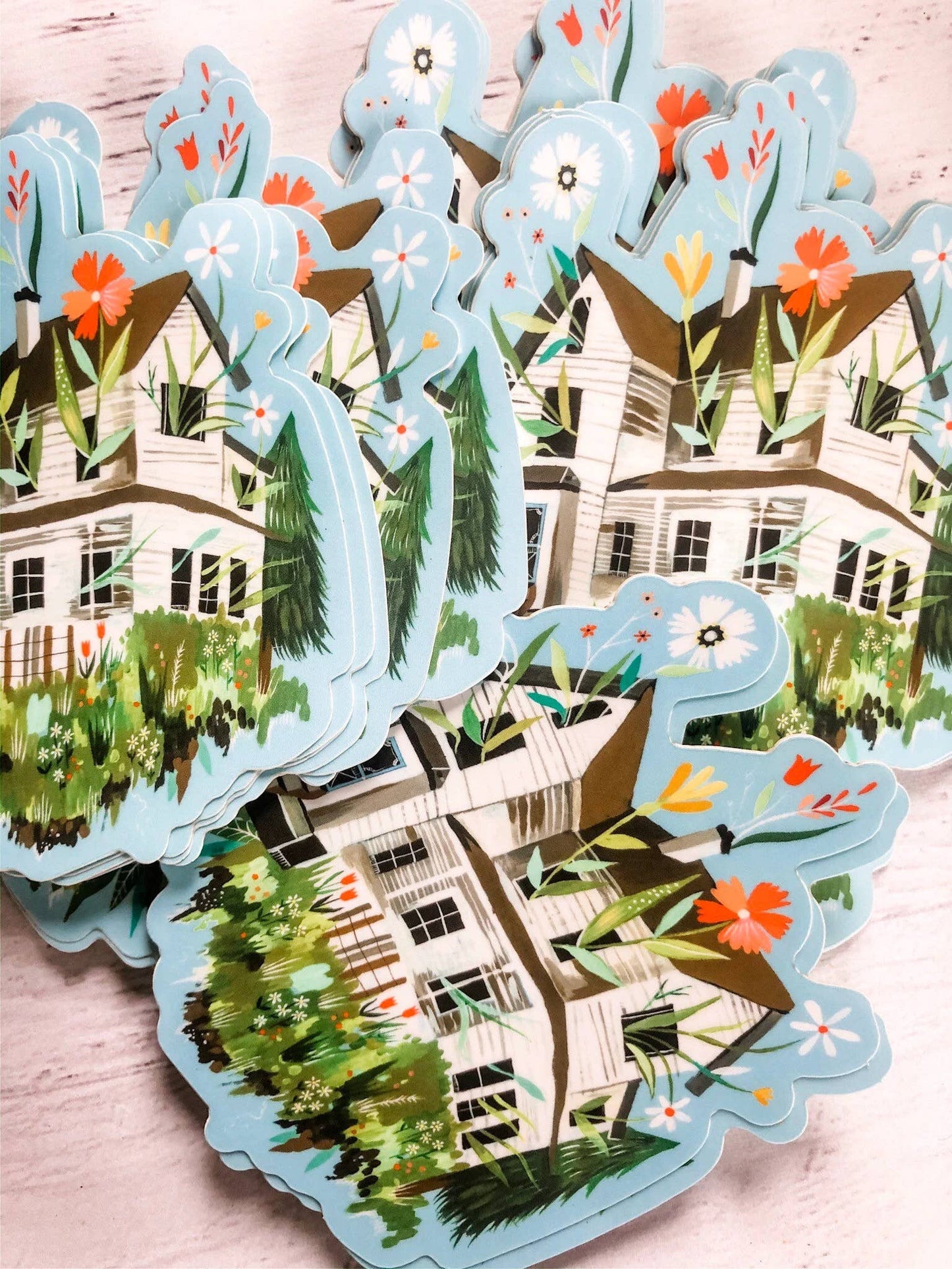 Katie Daisy ‘Magic Farmhouse’ Matte Sticker