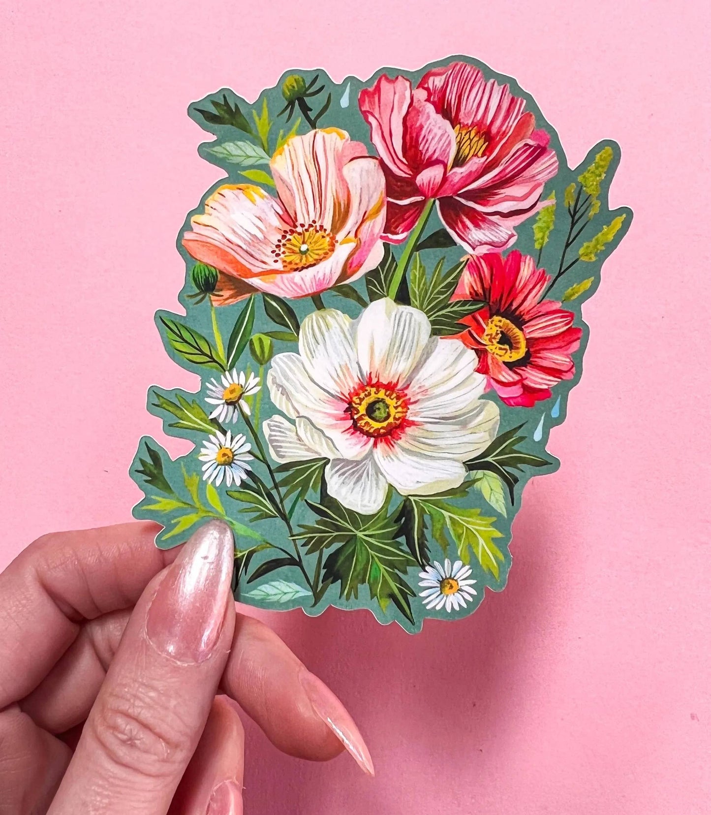 Katie Daisy ‘Lydia's Bouquet’ Matte Sticker